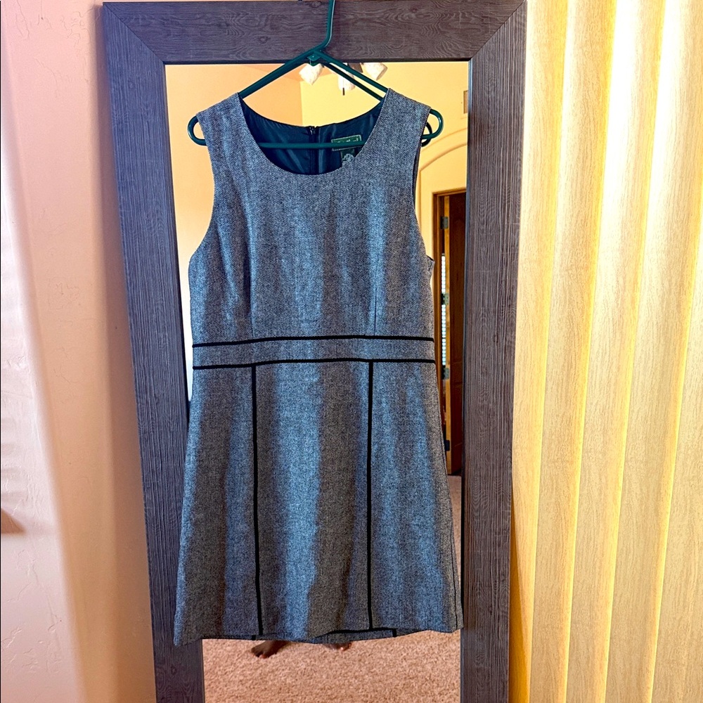 Eddie Bauer Gray Sleeveless Midi Dress